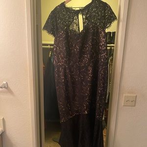 City Chic lace dress with open neck size 20